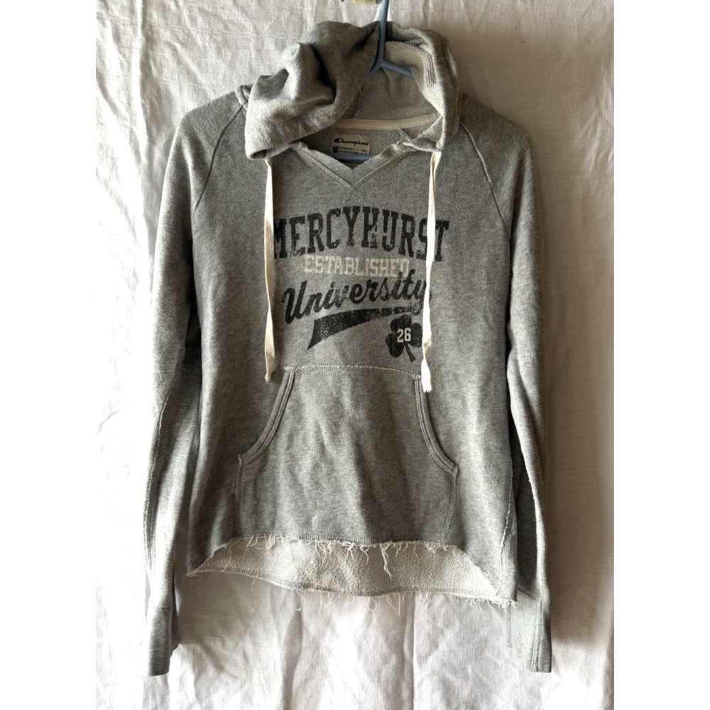 Mercyhurst University Charcoal Grey Printed Hoodie Medium Sweatshirt Womens‎